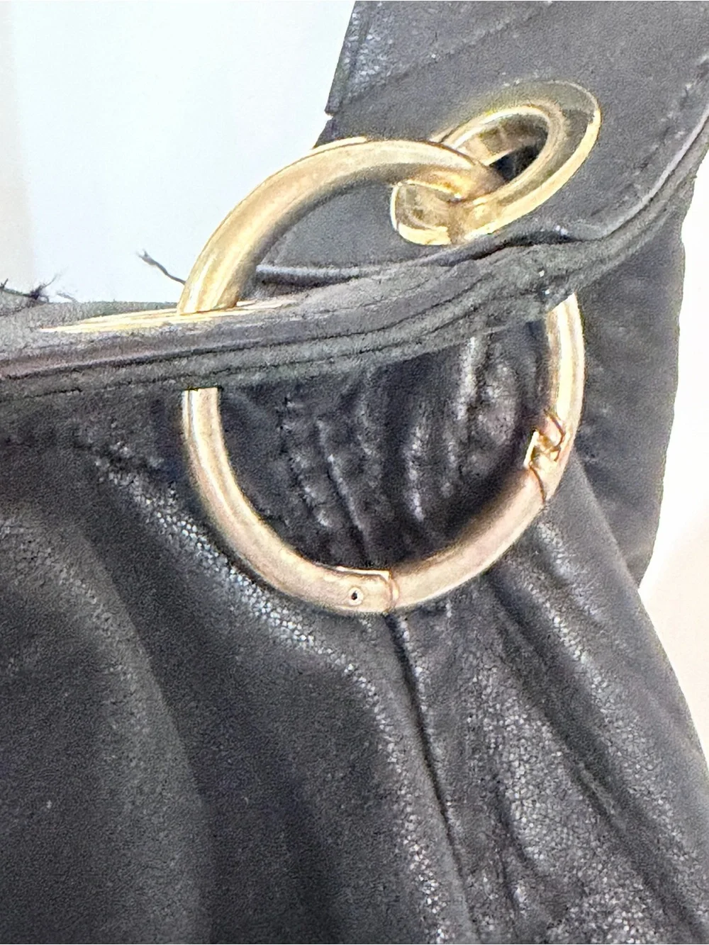 2011/12 Michael Kors Jamesport Black Leather Hobo Shoulder Bag.  with COA